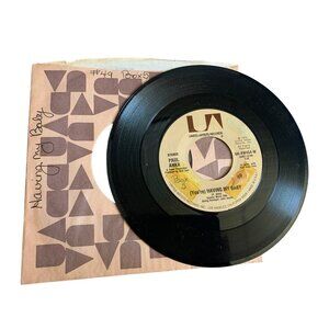 Paul Anka "Having My Baby" 45 RPM Vinyl Record With Original Sleeve United Artis